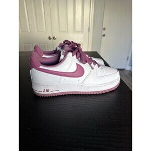 Nike Air Force 1 '07 Shoes White Bordeaux DH7561-101Mens Size 6.5 / Womens Sz 8